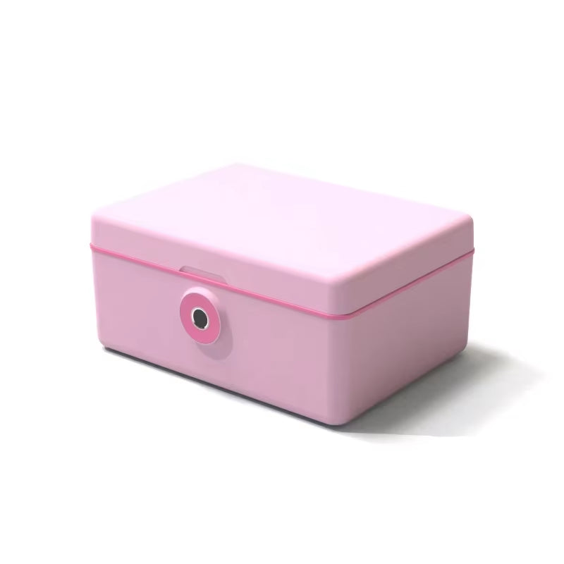 Fingerprint Safe Box Money Cash Coin Jewelry Security Storage Box Office Household File Secret Hidden Safe Piggy Bank Mini Safe
